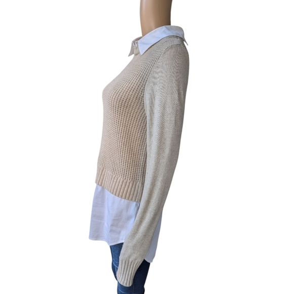 Veronica Beard Wool Cashmere Layered Pullover Sweater - Preppy Old Money - M - Picture 5 of 10